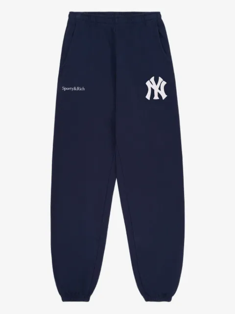 Sporty & Rich logo-embroidered track pants
