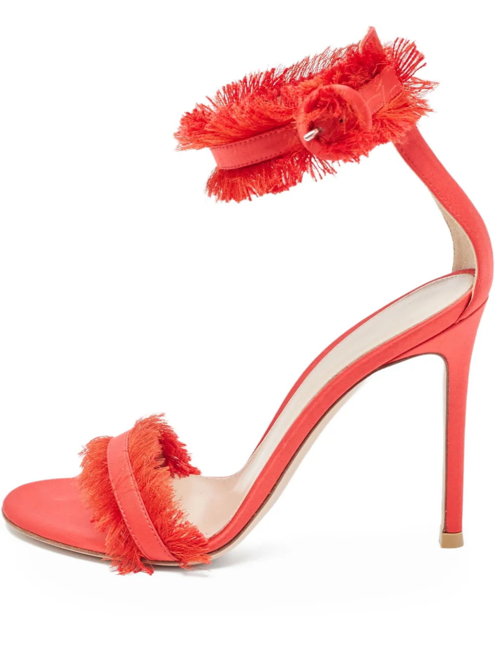 Gianvito Rossi fringe-embellished stiletto heels | Red | Image 1
