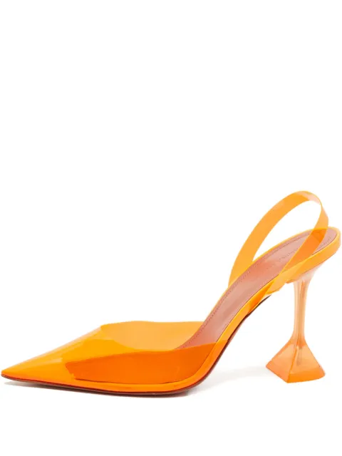 Amina Muaddi 105mm Holli slingback pumps