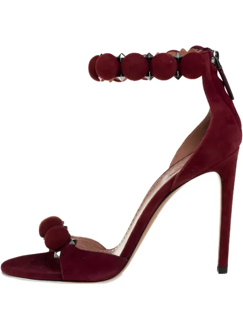 Alaïa Pre-Owned suede heeled sandals