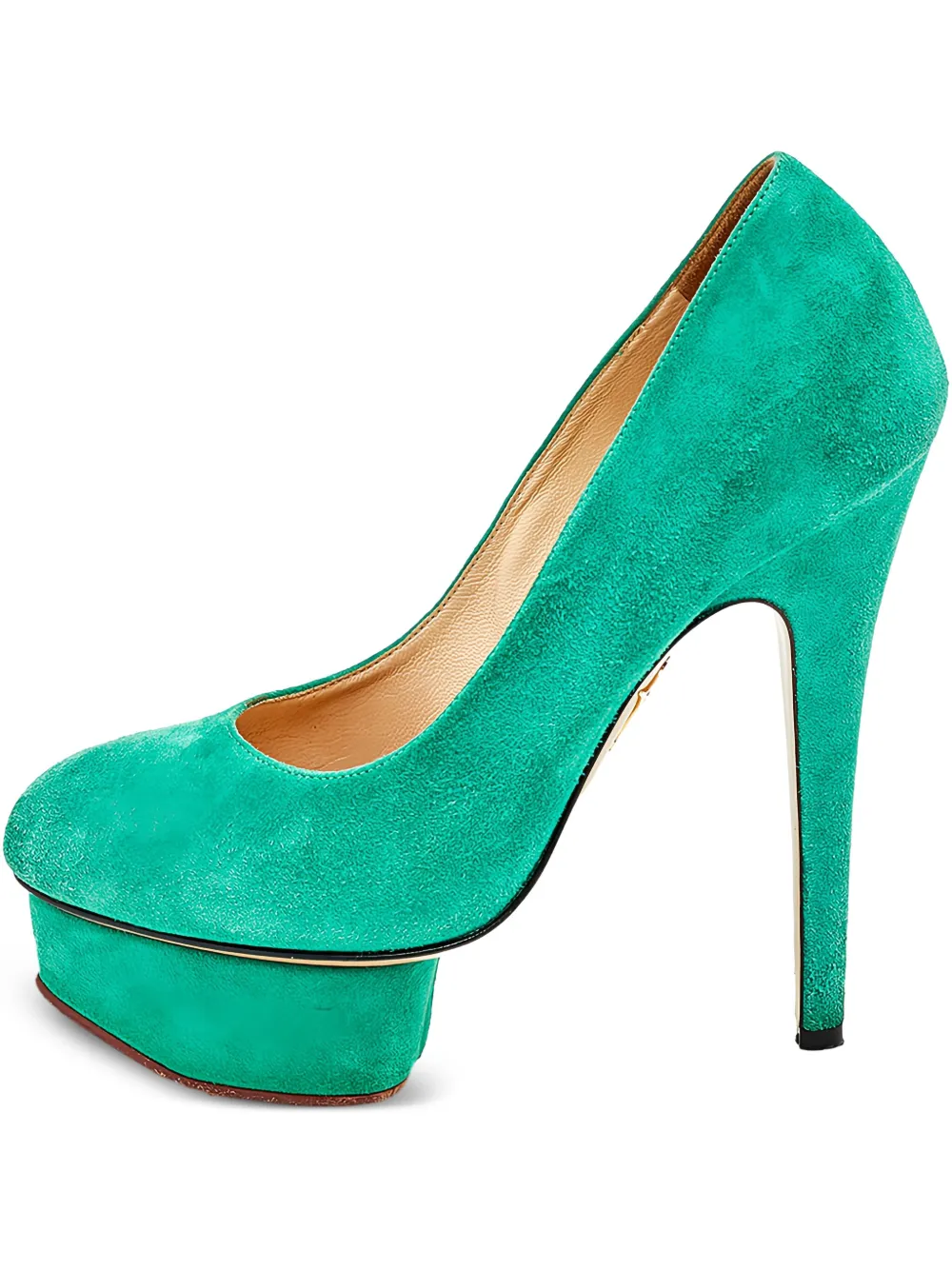 Pre-owned Charlotte Olympia  135mm Dolly Platform Stiletto Pumps