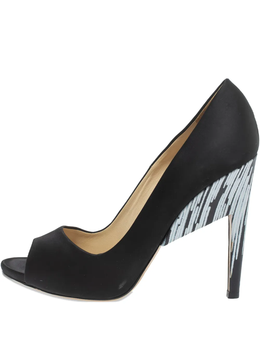 Nicholas Kirkwood escarpins satinés à bout pointu | noir | Image 1