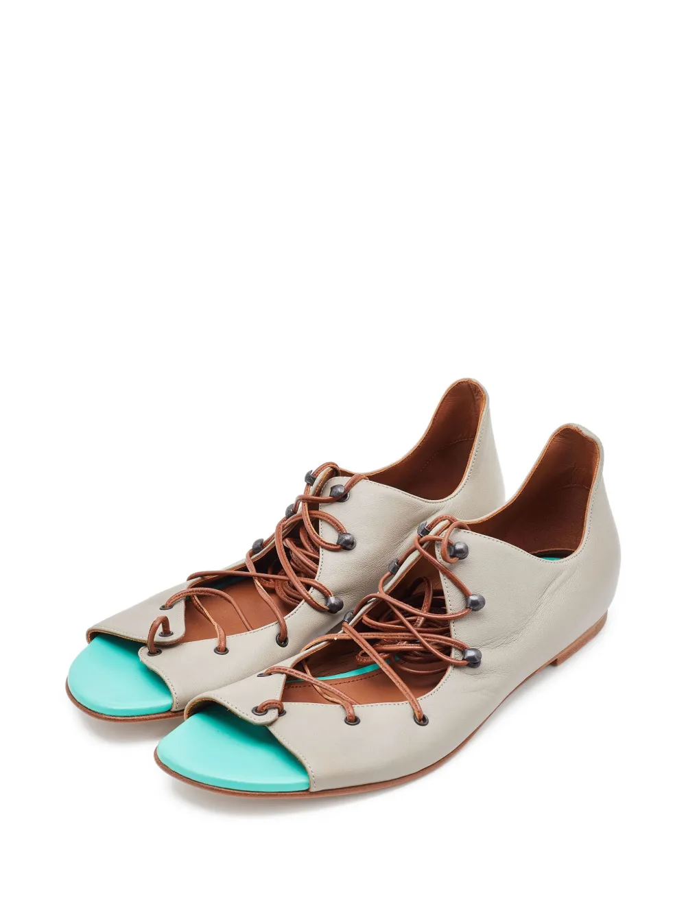 Malone Souliers pre-owned Lucia lace-up open-toe sandals | Image 2