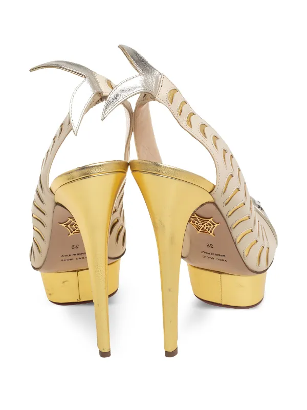 Charlotte Olympia pre-owned 150mm peep-toe Platform