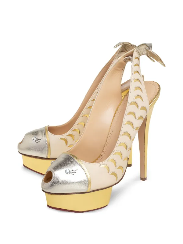 B*s様 超美品!CHARLOTTE OLYMPIA Charlotte Olympia pre-owned 150mm peep-toe Platform