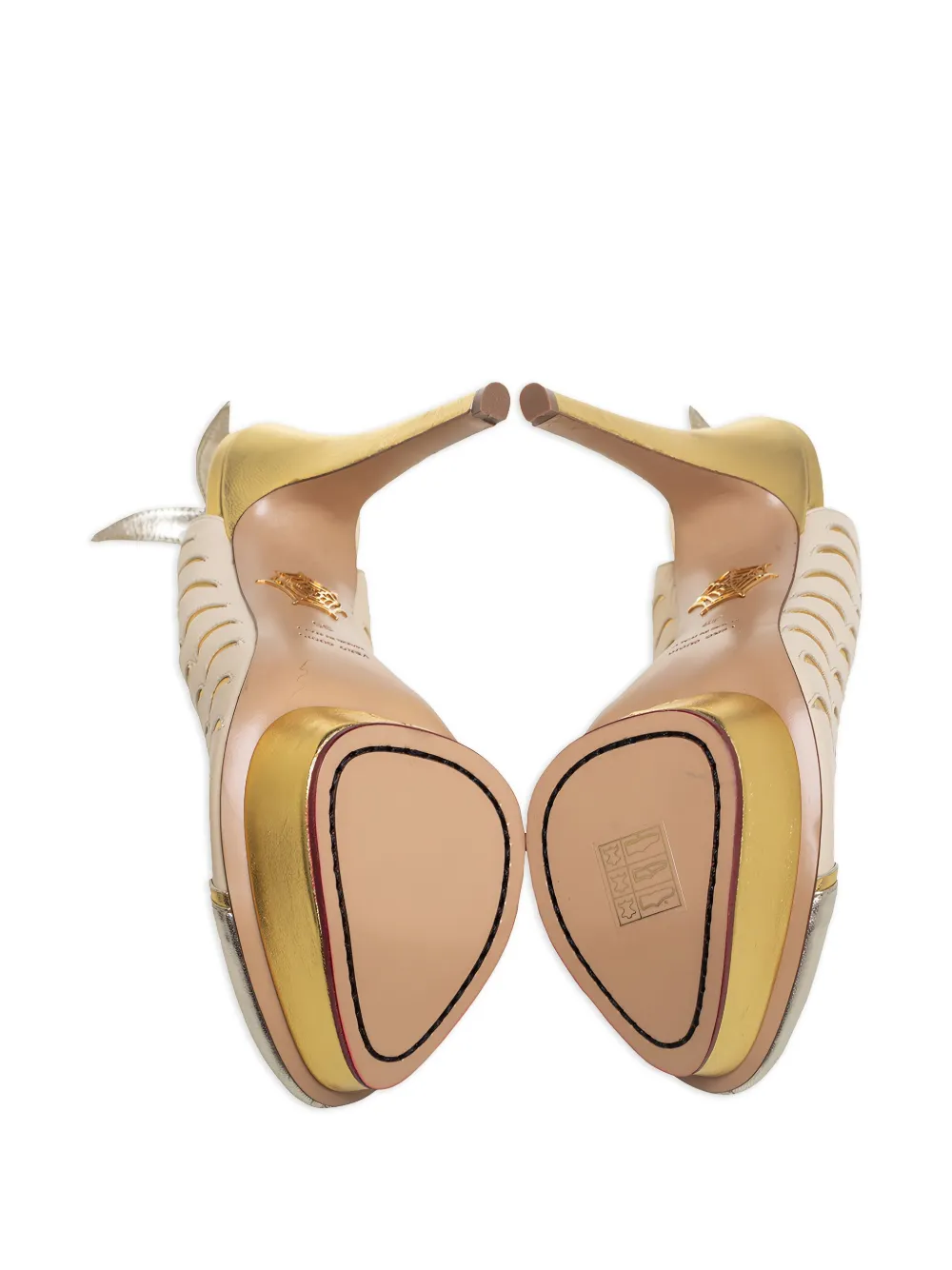 Charlotte Olympia pre-owned 150mm peep-toe Platform