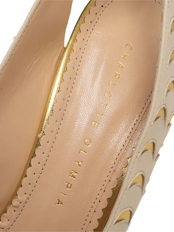 Charlotte Olympia pre-owned 150mm peep-toe Platform