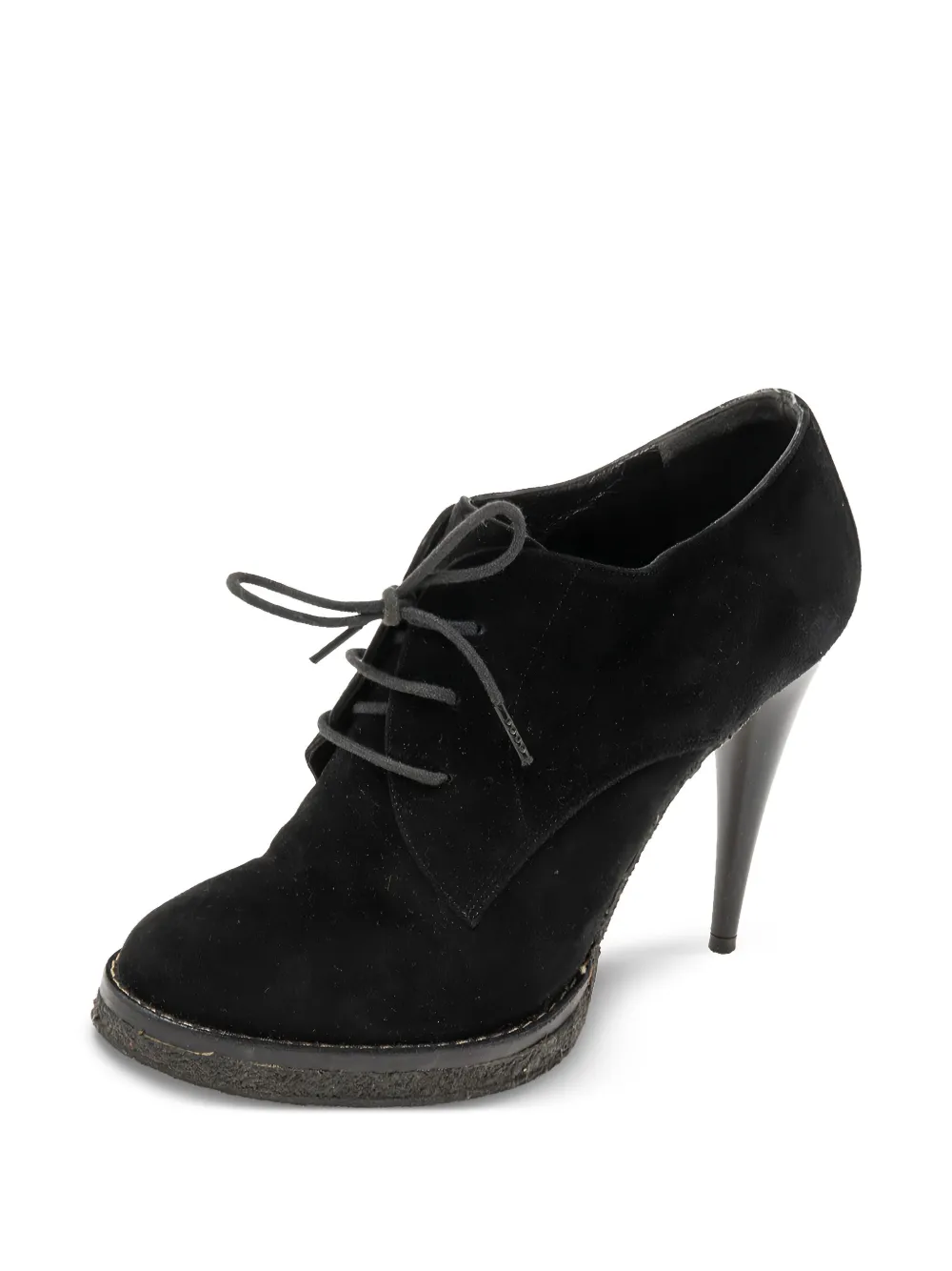 Balenciaga Pre-Owned Enkellaarzen met veters - Zwart
