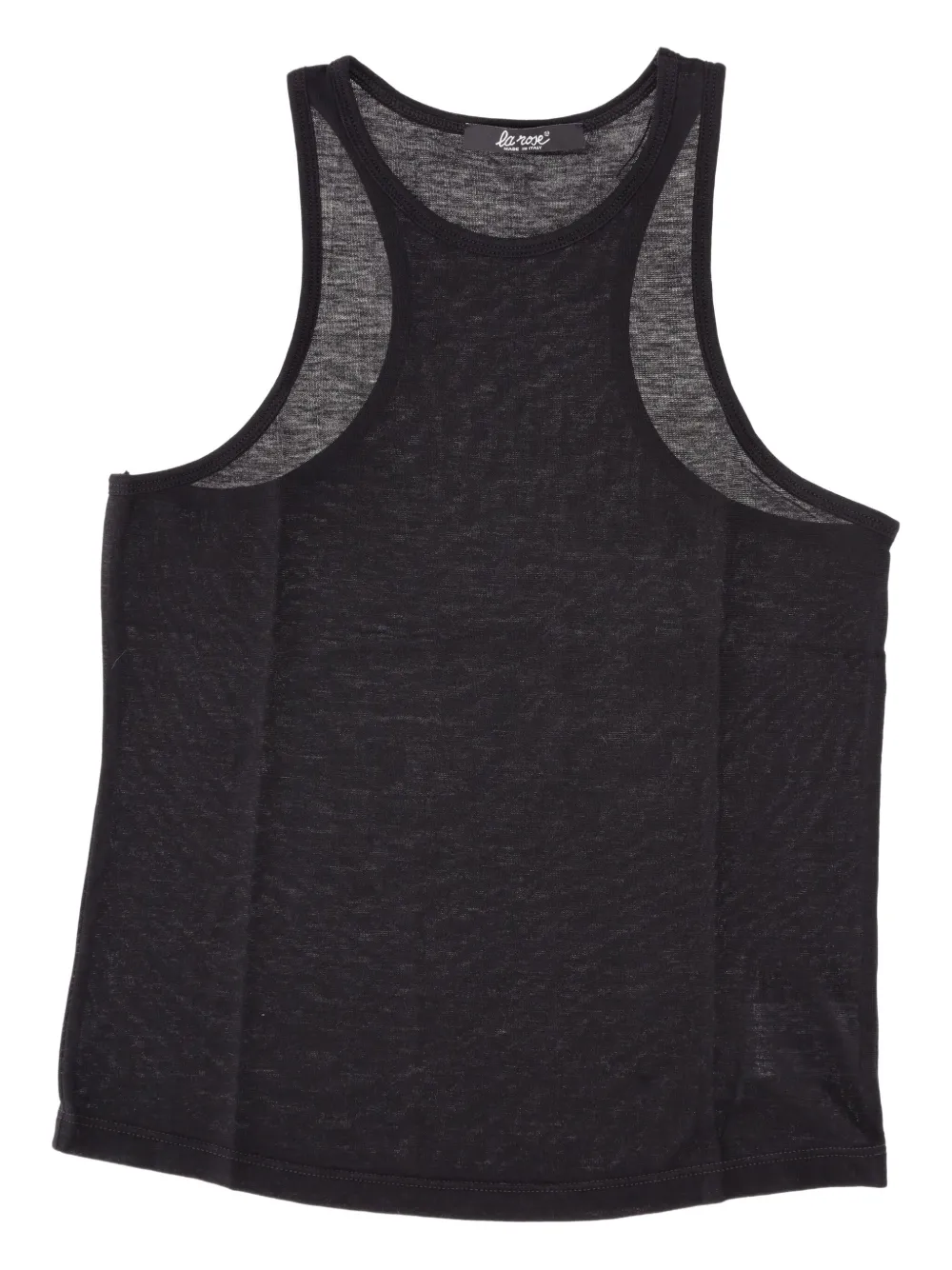 LA ROSE Katoenen tanktop Zwart