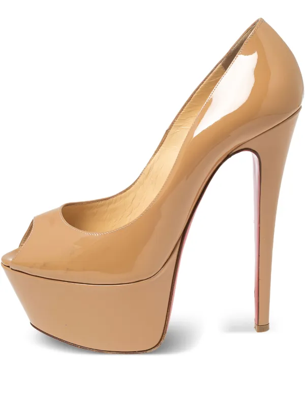 Christian Louboutin Pre-Owned Escarpins Lady Peep 150 Mm Tons - Main Image