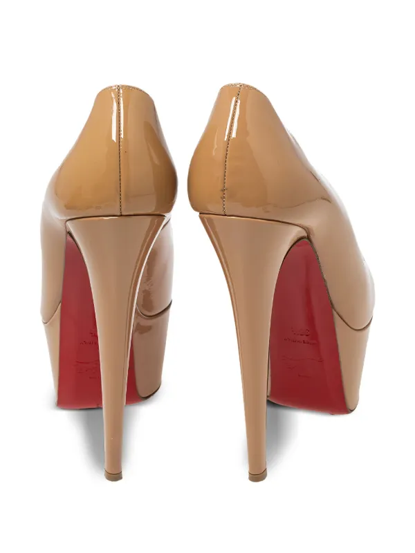 Christian Louboutin Pre-Owned 150mm Lady Peep Pumps Neutrals FARFETCH ID