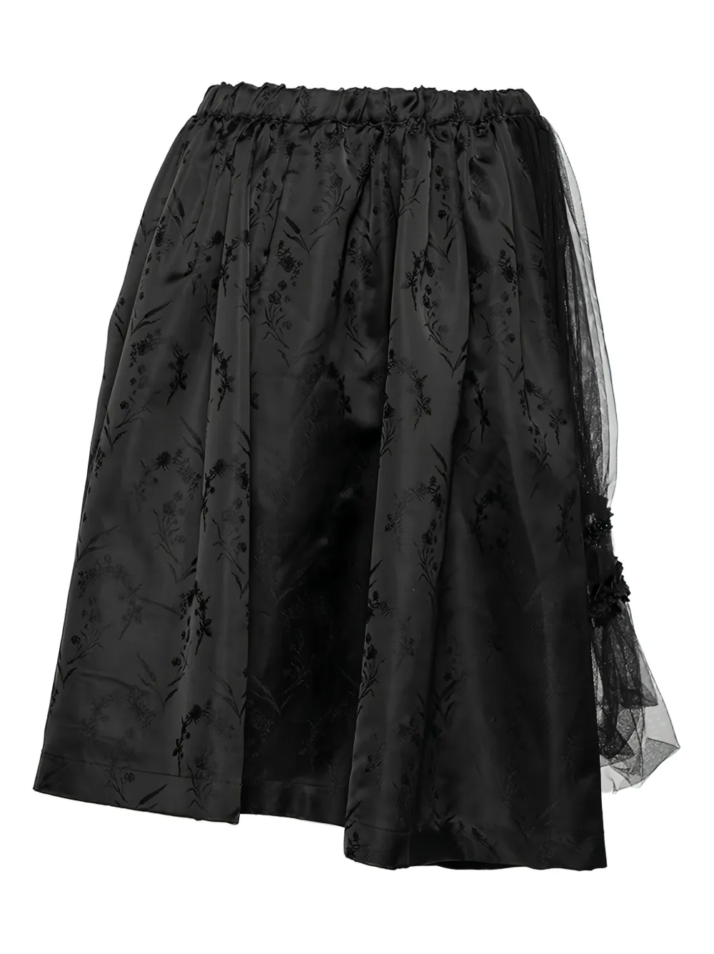 Comme Des Garçons Pre-Owned  floral-embroidered mini skirt | Image 2