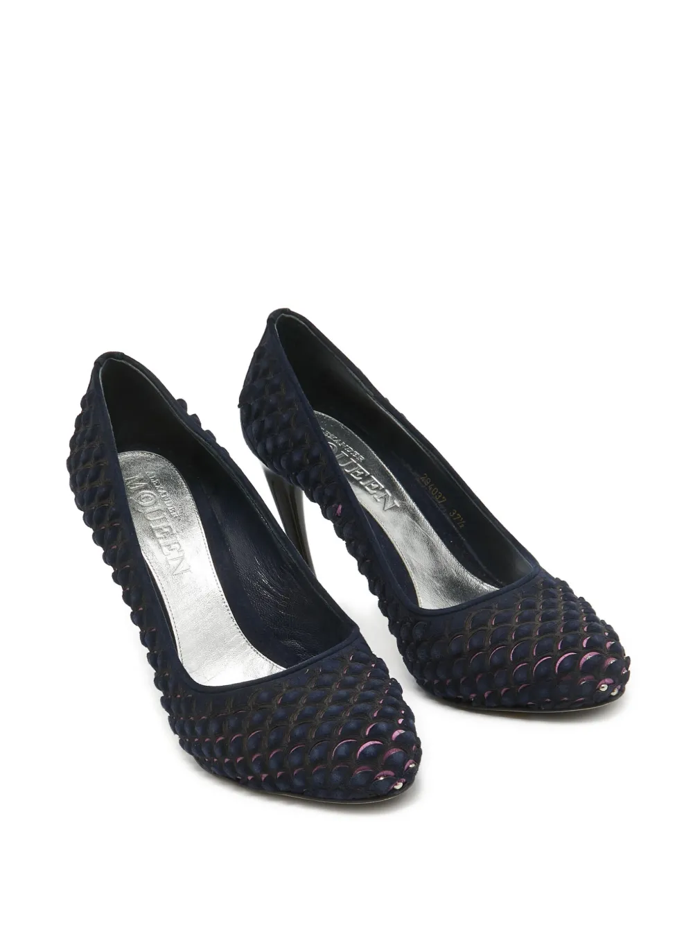 Alexander McQueen Pre-Owned 110 mm gewelfde pumps - Blauw