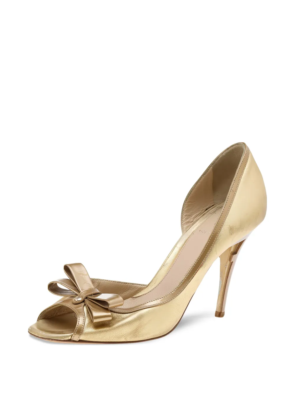 Fendi Pre-Owned 100 mm metallic pumps - Goud