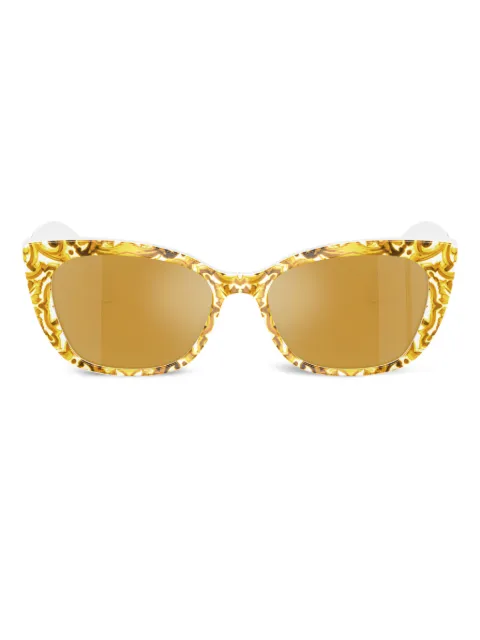 Dolce & Gabbana Eyewear baroque-print cat-eye sunglasses