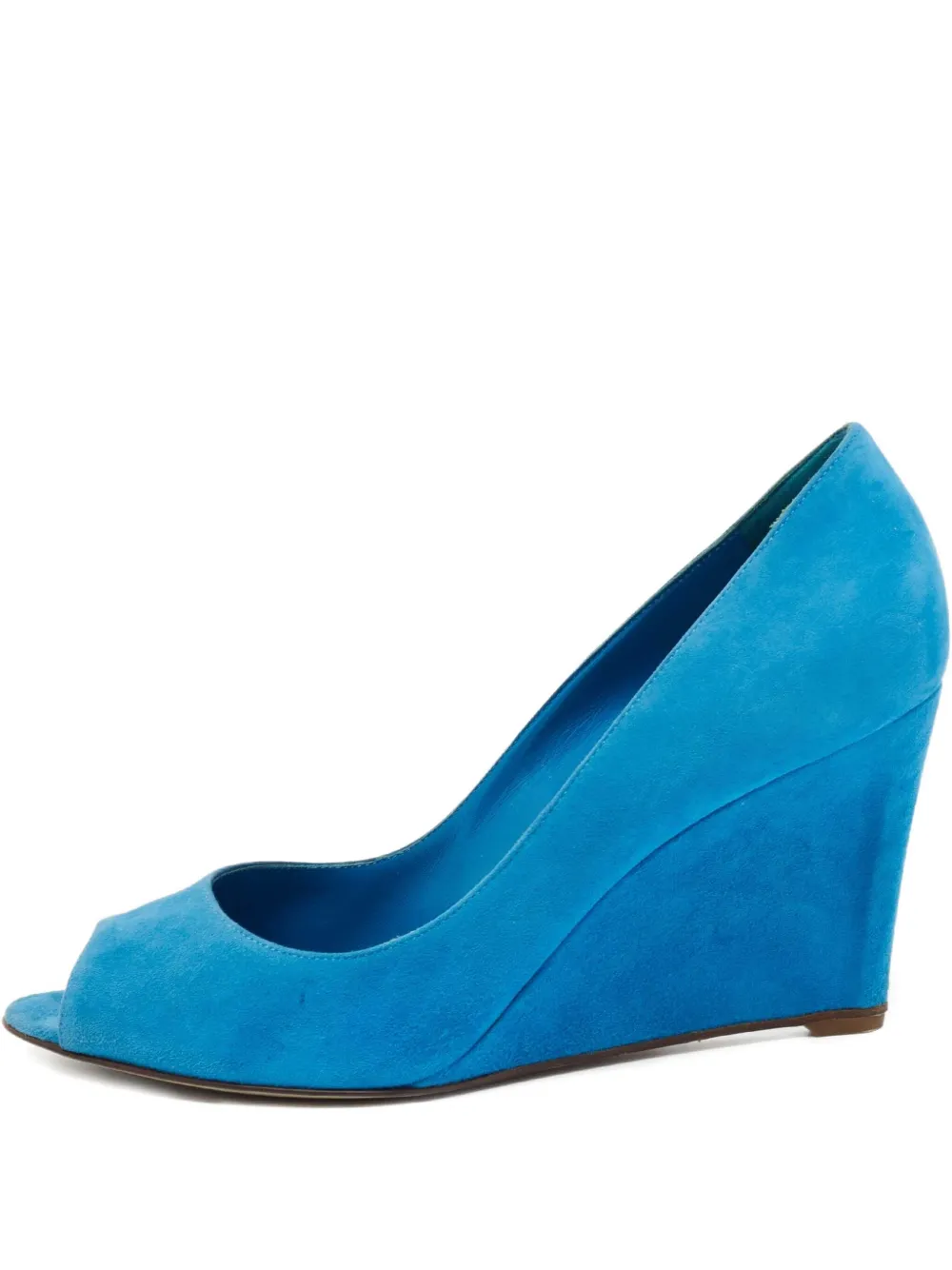 Sergio Rossi Vintage pre-owned 90mm wedge pumps | Blue | Image 1