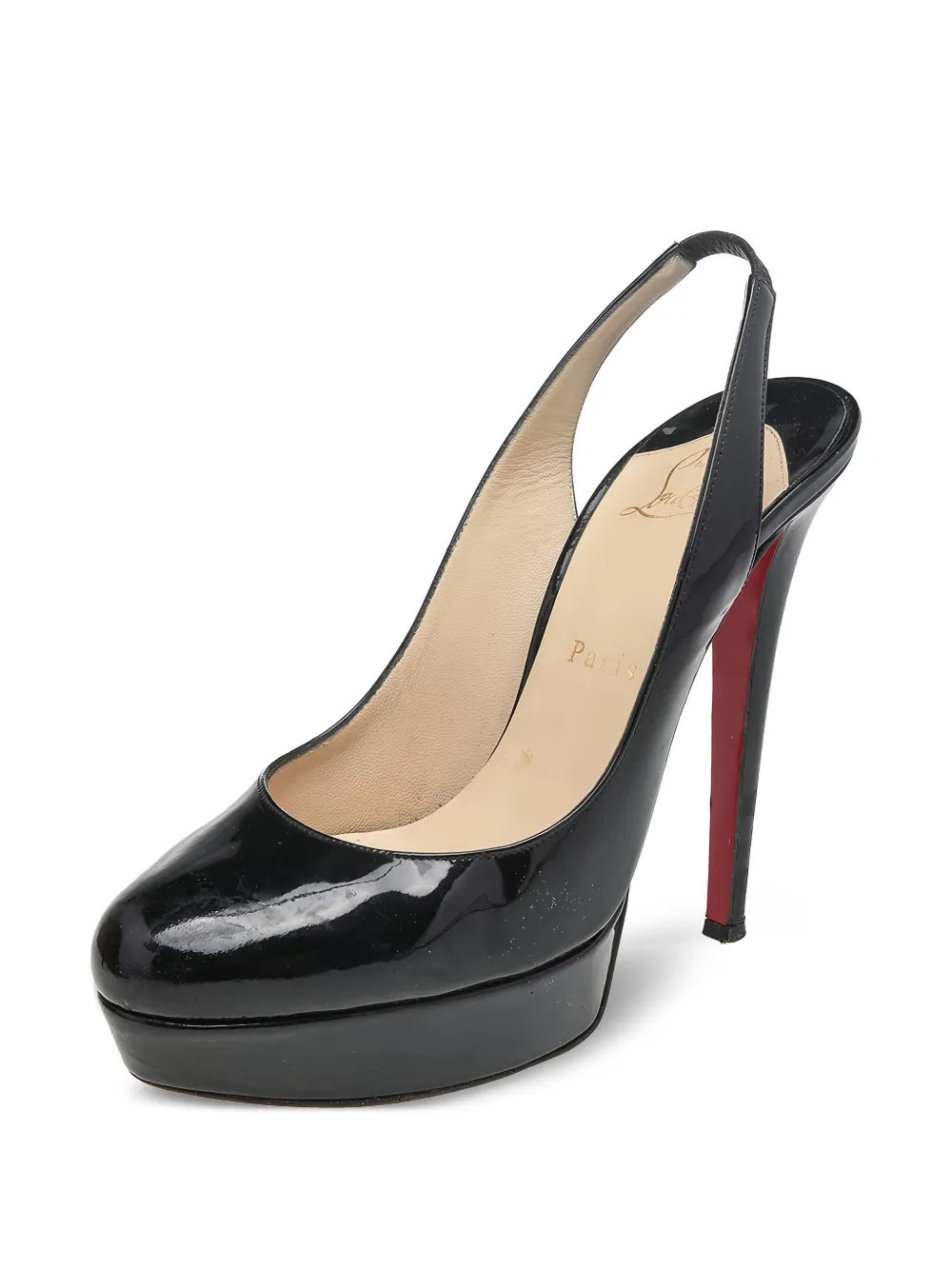 Christian Louboutin Pre-Owned 145 mm lakleren pumps - Zwart