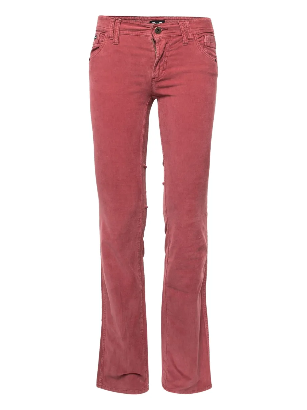 D&G Vintage pre-owned flared corduroy trousers | Red | Image 1
