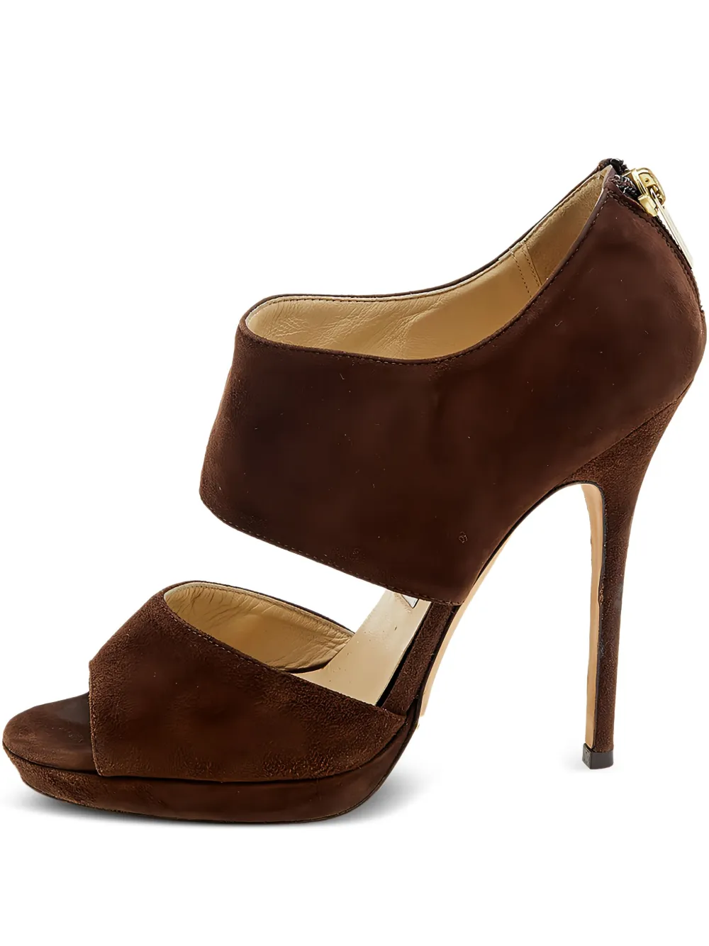 Jimmy Choo Pre-Owned sandales en daim 120 mm | marron | Image 1