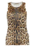 Roberto Cavalli Vintage pre-owned leopard-print sleeveless top - Brown
