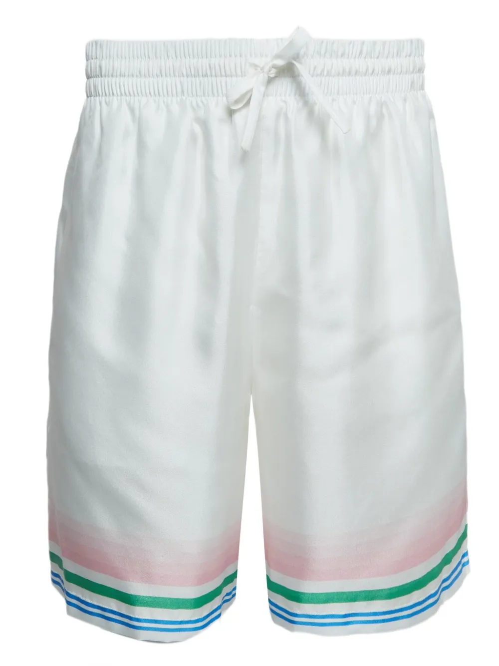 Casablanca pre-owned striped athletic shorts | White | Image 1