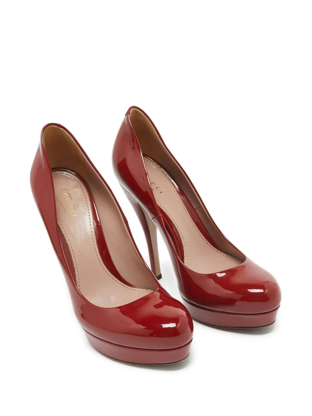 Gucci Pre-Owned 140 mm pumps met plateauzool - Rood
