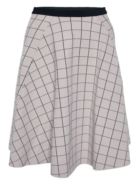 Fendi Pre-Owned falda corta con cuadros estampados