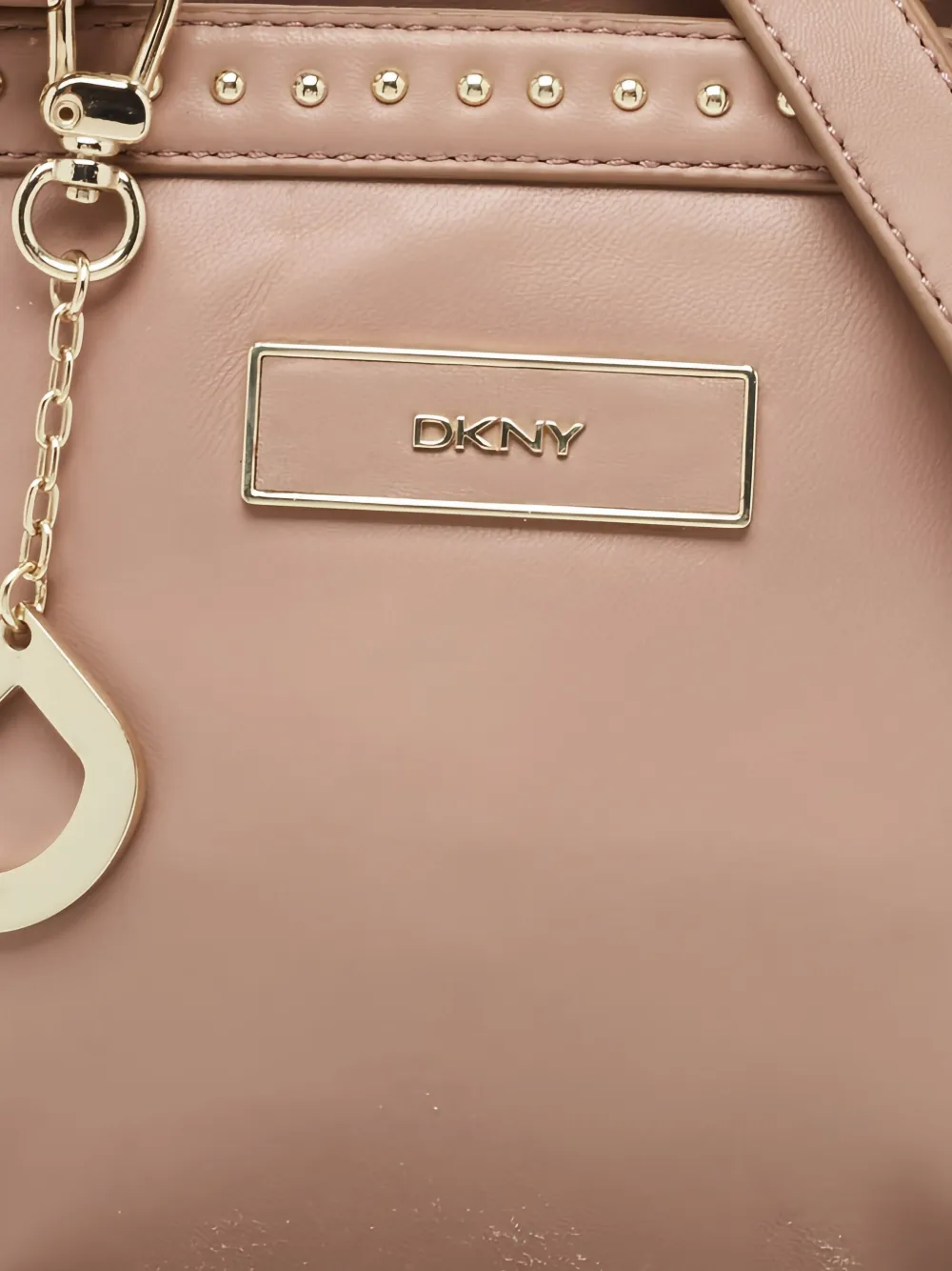 Pre-owned Dkny Vintage Stud-embellished Tote Bag