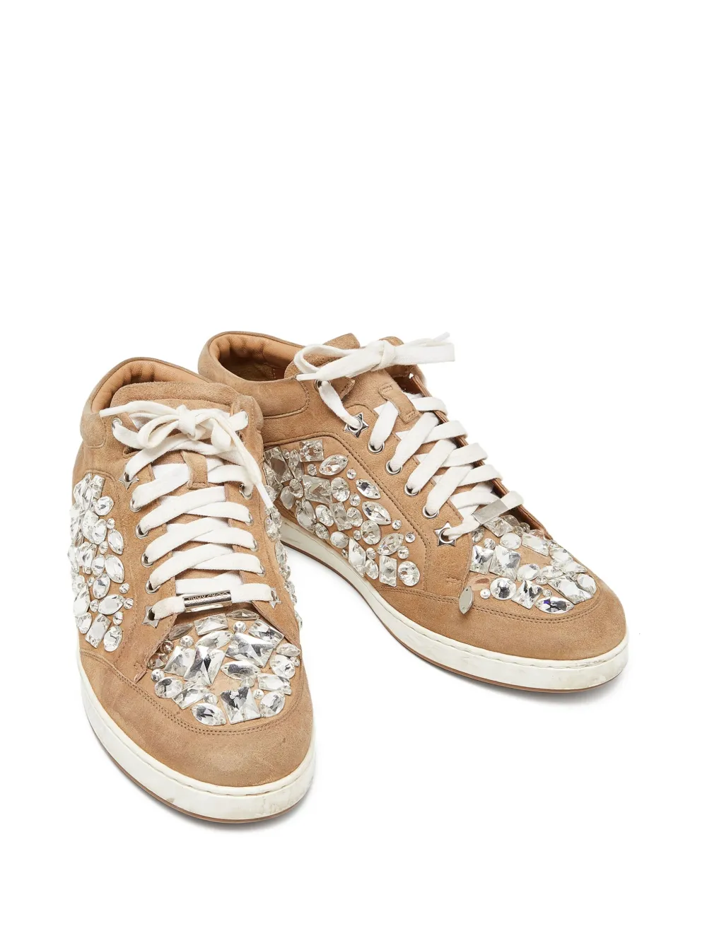 Jimmy Choo Pre-Owned crystal-embellished sneakers | Image 2