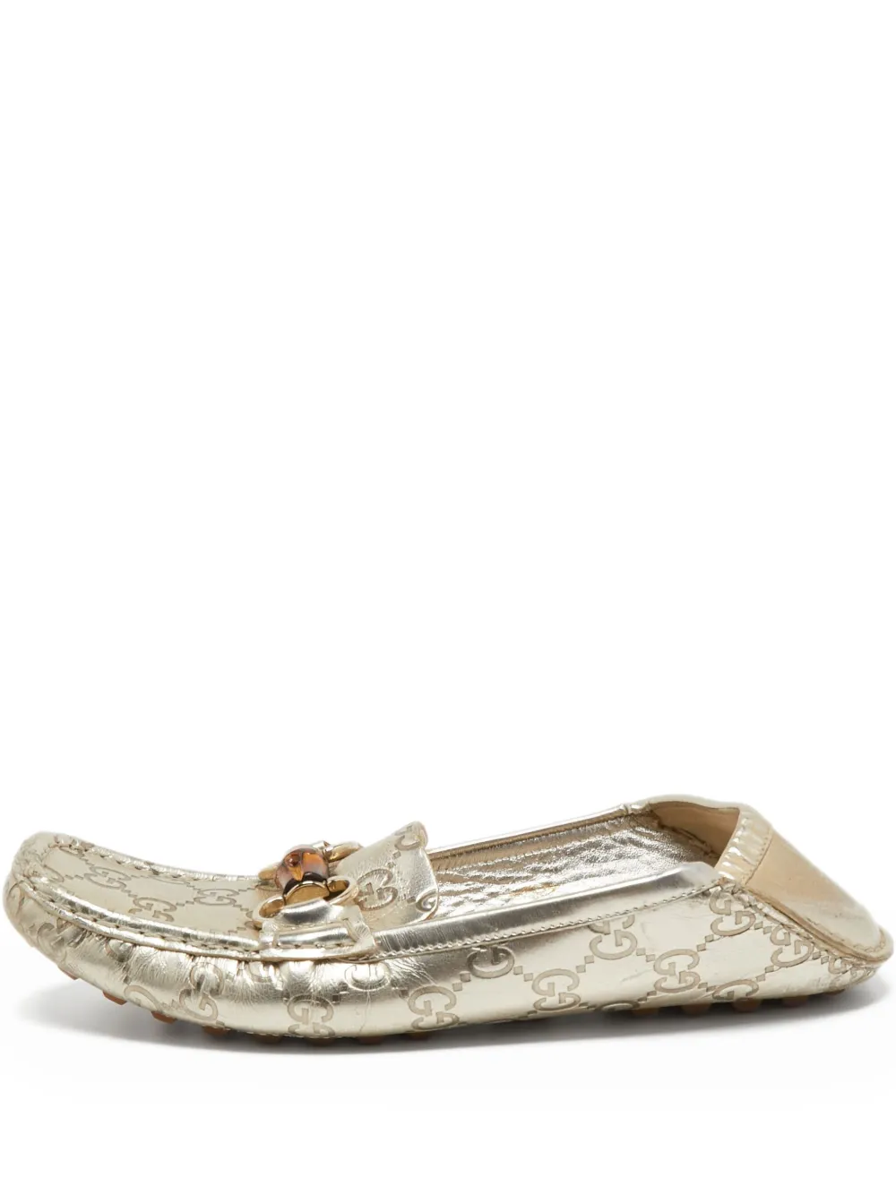 GG-print loafers