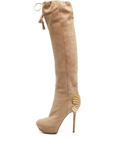 Sergio Rossi pre-owned 110mm suede boots