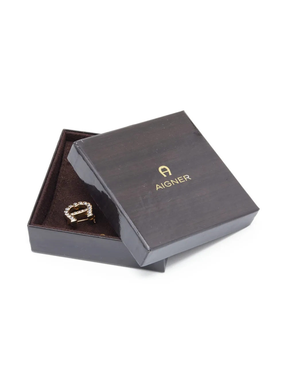Pre-owned Aigner Vintage  Crystal-embellished Brooch