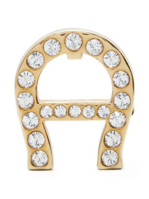 Aigner Vintage pre-owned crystal-embellished brooch