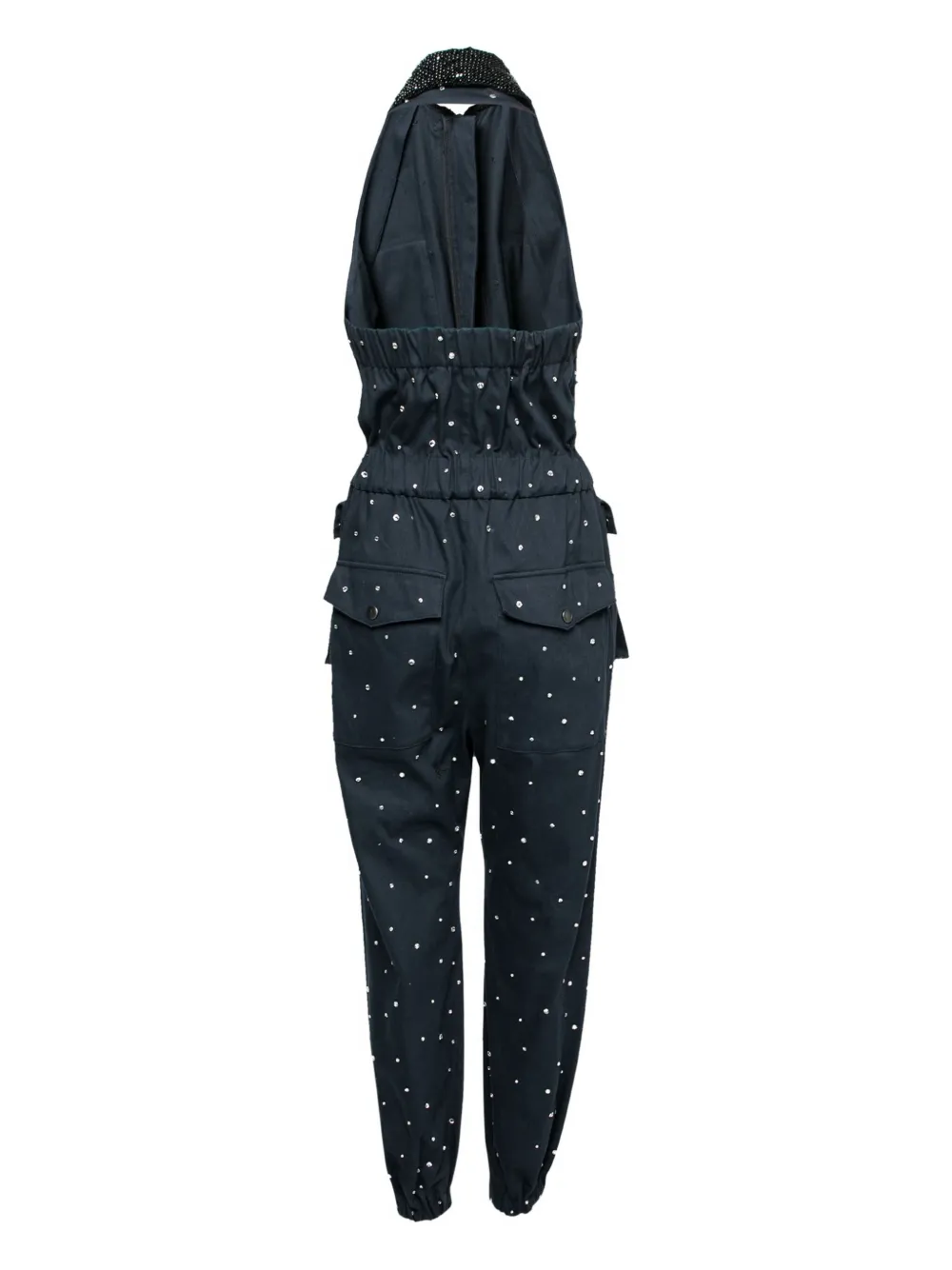 Miu Miu Pre-Owned 2017 bead-embellishment jumpsuit | Full Length | Image 2
