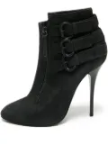 Balmain x Giuseppe Zanotti pre-owned buckle-straps ankle boots - Black