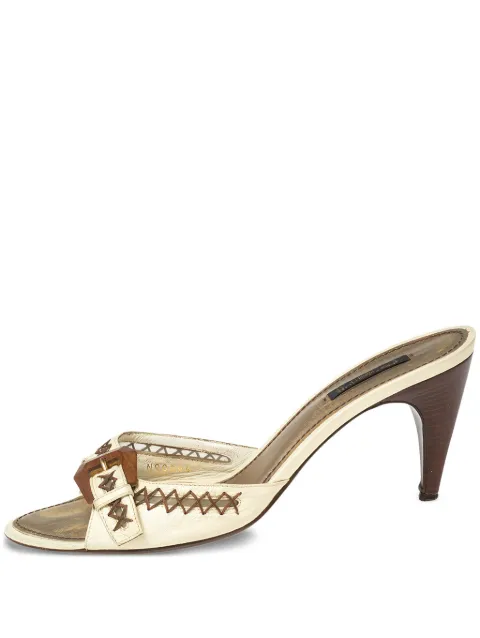 Louis Vuitton Pre-Owned 80mm leather heeled sandals
