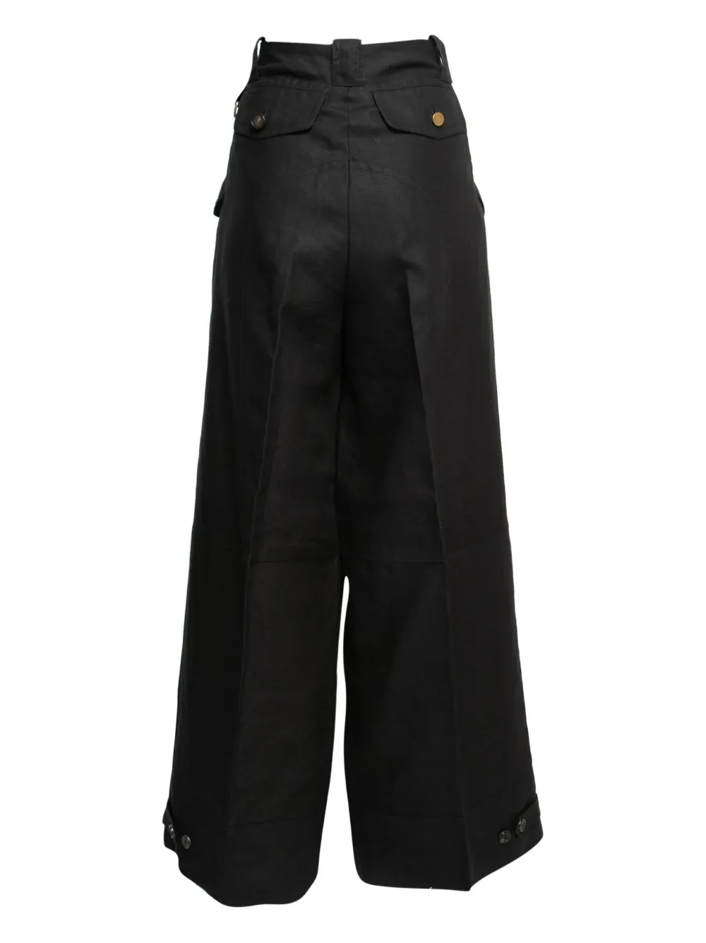 Gianfranco Ferré Pre-Owned Linnen broek - Zwart