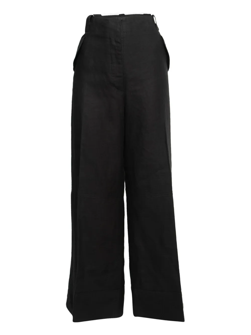 Gianfranco Ferré Pre-Owned linen trousers | Black | Image 1