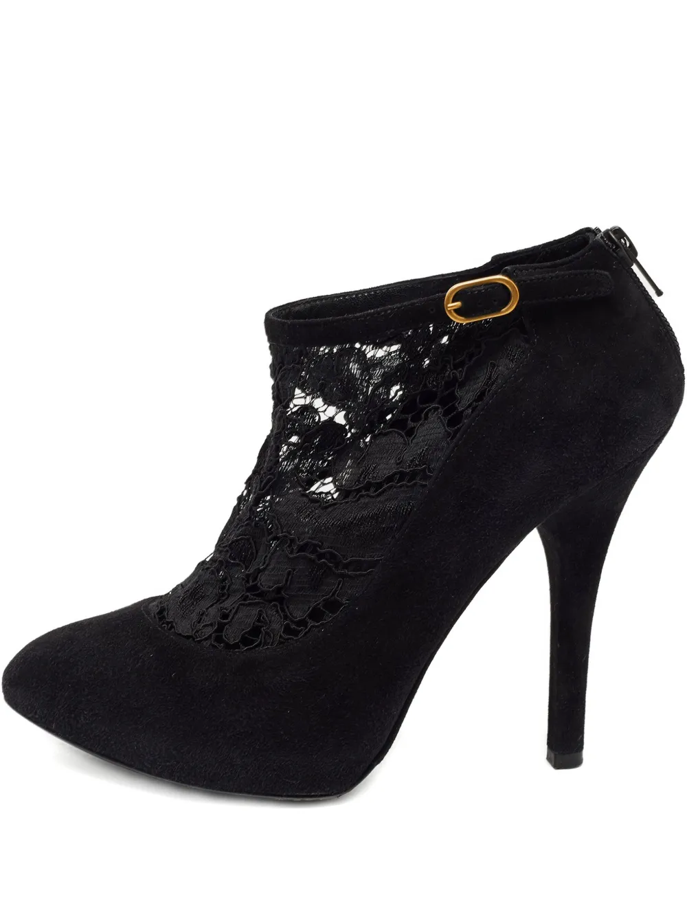 Dolce & Gabbana Pre-Owned 120mm suede lace boots | Black | Image 1