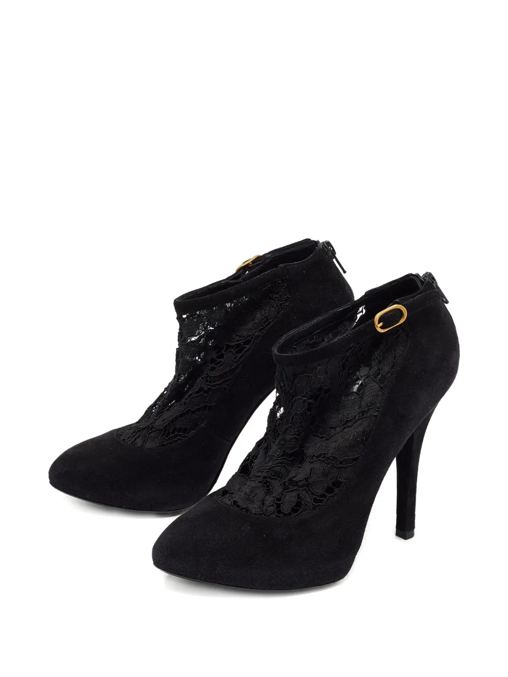 Dolce & Gabbana Pre-Owned 120mm suede lace boots | Image 2