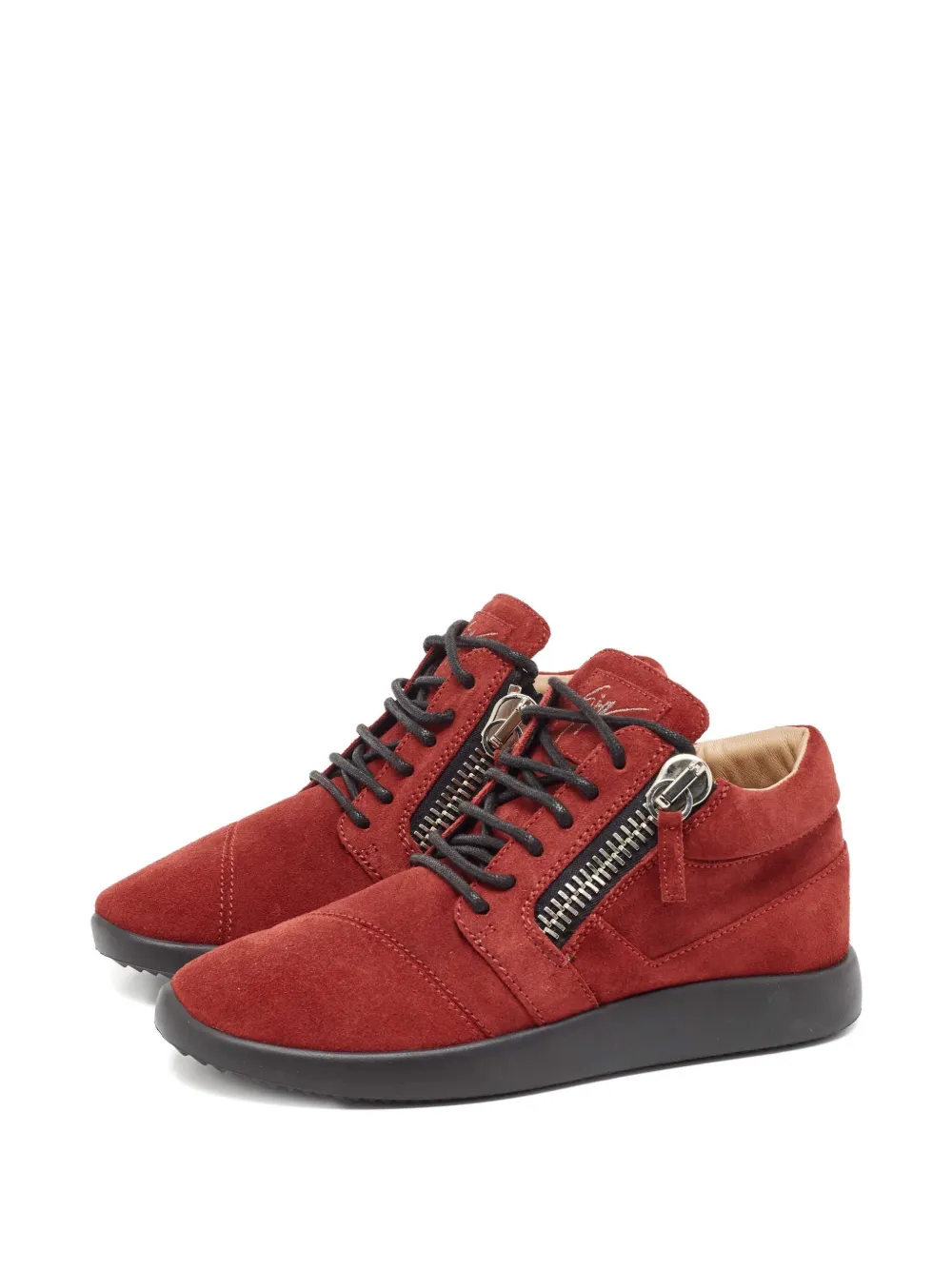 Giuseppe Zanotti Vintage pre-owned suede zip-up sneakers | High-Tops | Image 2