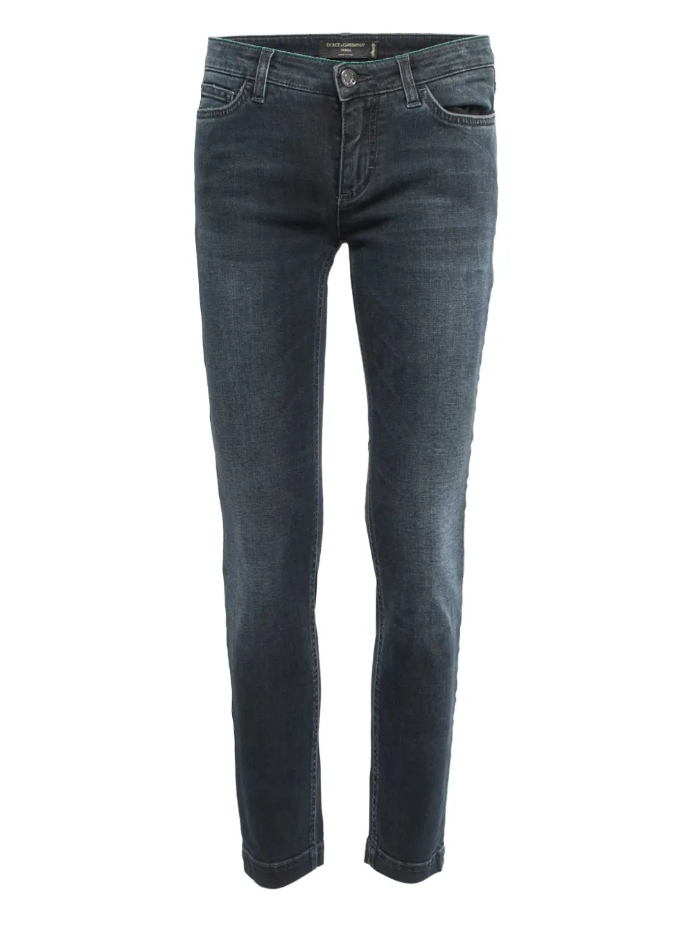 Dolce & Gabbana Pre-Owned logo-plaque jeans | Black | Image 1