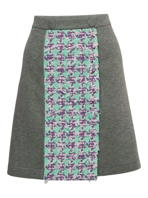 Moschino Pre-Owned 2024 panelled tweed midi skirt