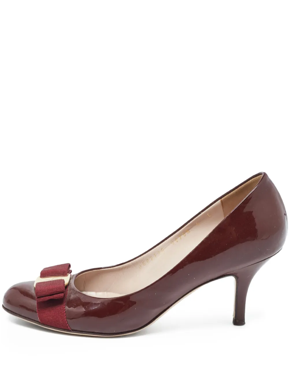 Ferragamo Pre-Owned 85mm Vara Bow pumps | Red | Image 1