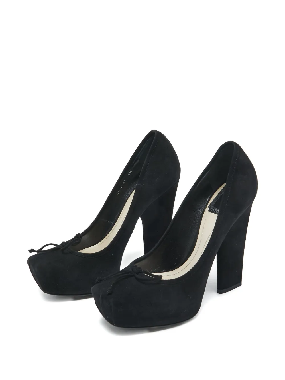Christian Dior Pre-Owned 130 mm pumps met plateauzool - Zwart