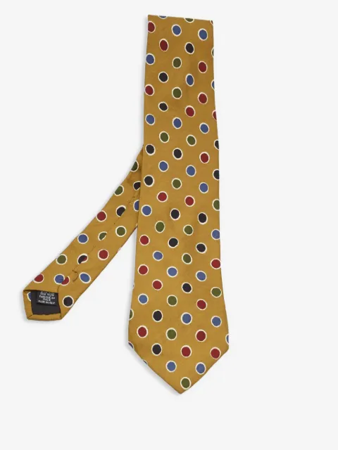 BOSS corbata de seda con lunares estampados pre-owned