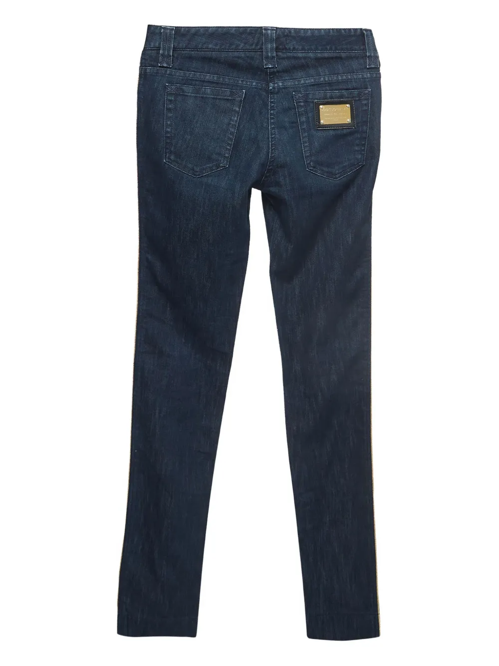 Dolce & Gabbana Pre-Owned 2024 jeans met zijstreep - Blauw