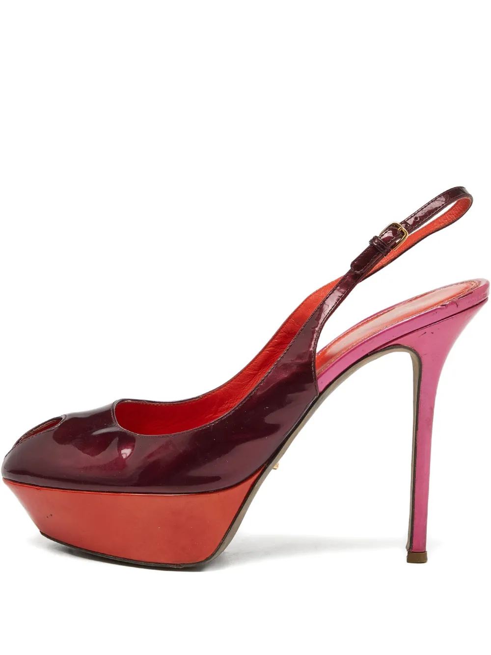 Sergio Rossi Vintage Pre-owned 135mm slingback pumps | Red | Image 1