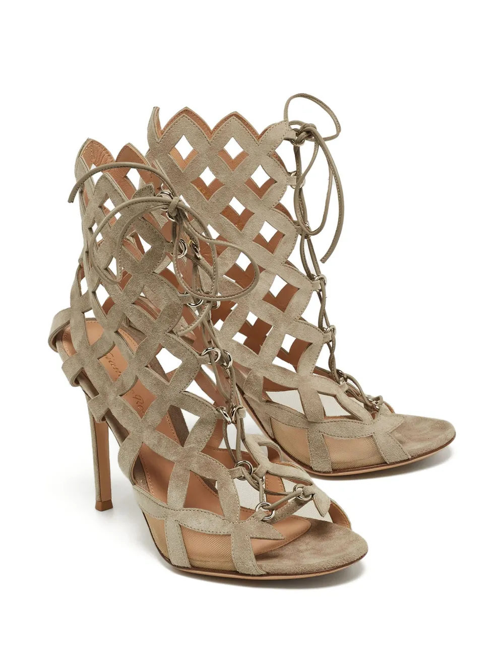 Gianvito Rossi Pre-owned 115mm mesh sandals | Image 2