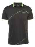 BOSS 2024 logo-print polo shirt - Black
